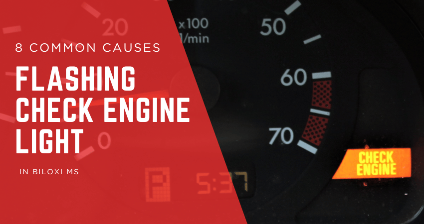 Flashing Check Engine Light: 8 Common Causes & What to Do in Biloxi, MS